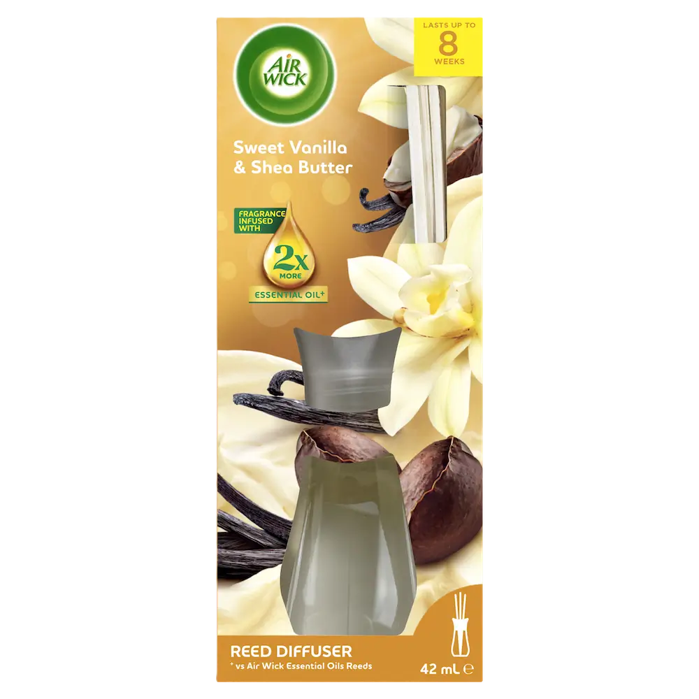 Air Wick Sweet Vanilla & Shea Butter Reed Diffuser 42mL | Air Wick AU