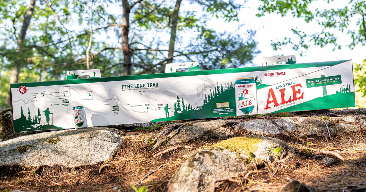 Long Trail Brewing Maps Its Brand on a 168-Can Multipack