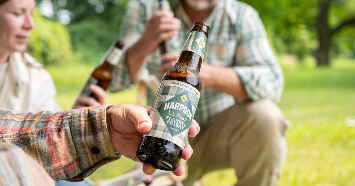 Beer Packaging Wears L.L.Bean Plaid Shirt