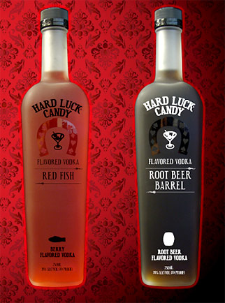 Beverage packaging: Hard Luck candy Vodka serves up sweet treat in kitschy-cool bottles