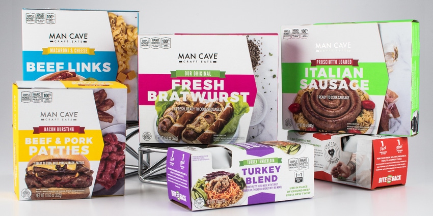 Meaty new packaging puts Man Cave products front and center