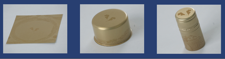 Printed aluminum closure