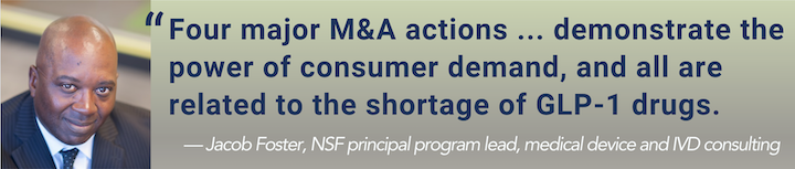 Consumer Demand for GLP-1s Drove Pharma M&A in 2024