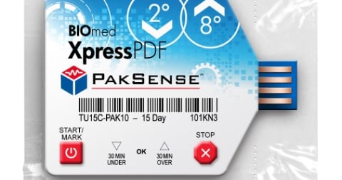 Paksense Pallet PakSense launches temperature monitoring label