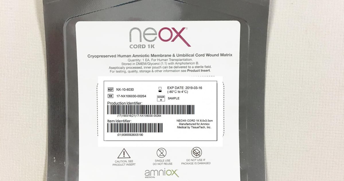 Neox Flo Packaging helps deliver critical placental tissue
