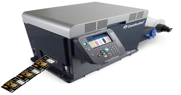 Tabletop label printer uses white toner to boost quality, versatility