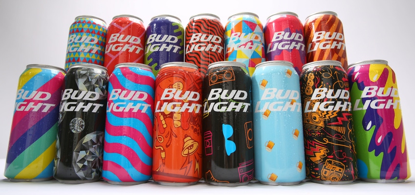 Bud Light courts music-festival goers with mass-customized cans