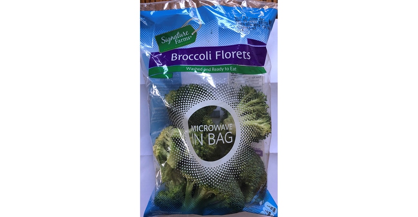 Underweight broccoli bag packaging fail