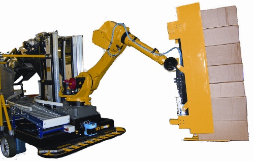 Automated robotic truck loader optimizes shipping space