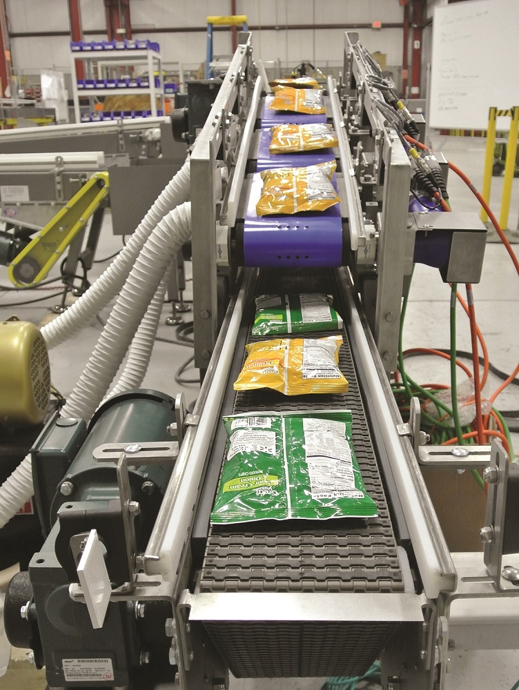 Asynchronous Deposited Bag Conveyor Doubles Products Per Minute