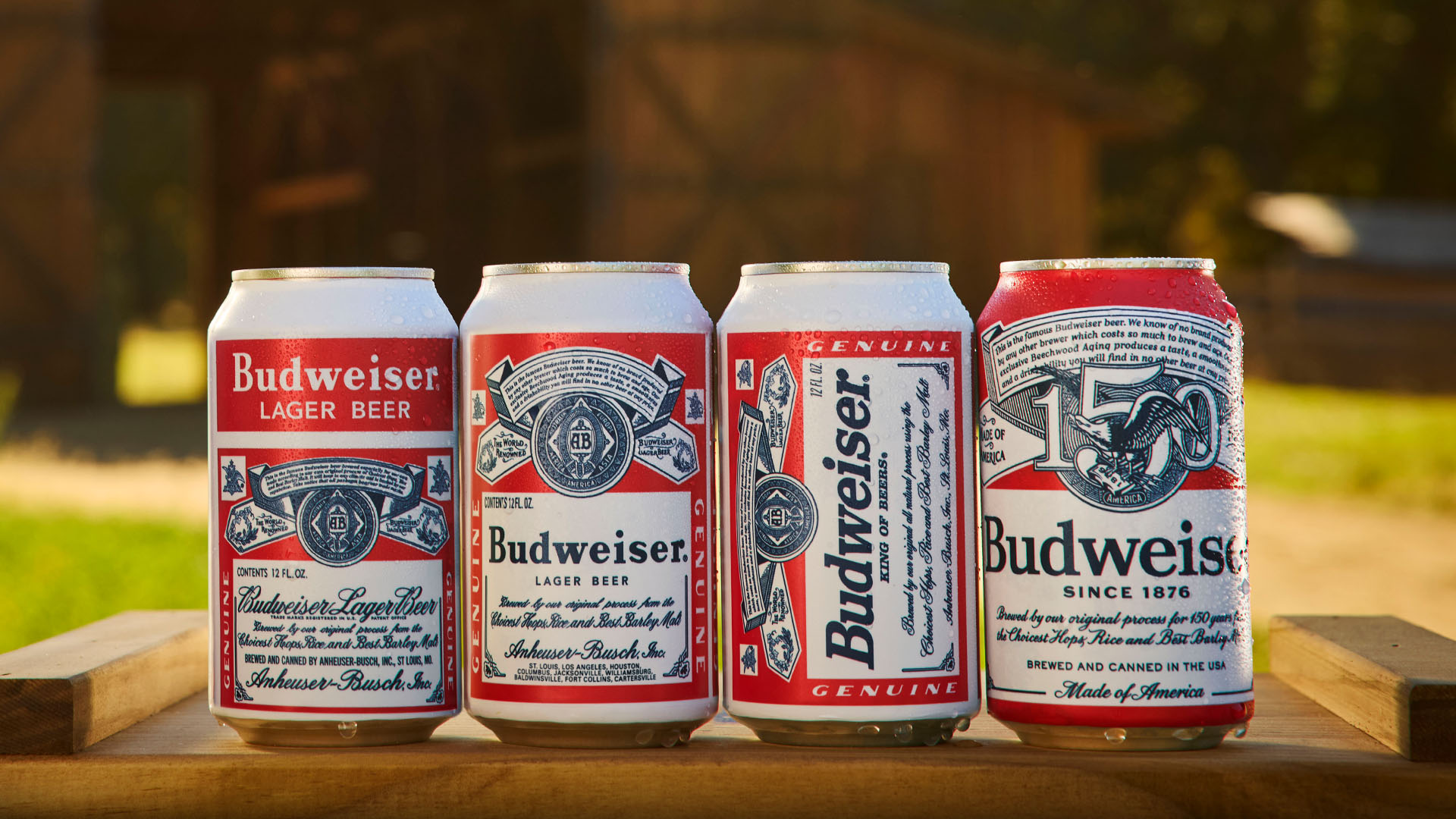 Budweiser Celebrates 150 Years with Throwback Can Designs
