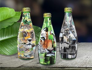 Perrier snares Brooklyn with a packaging design that roars