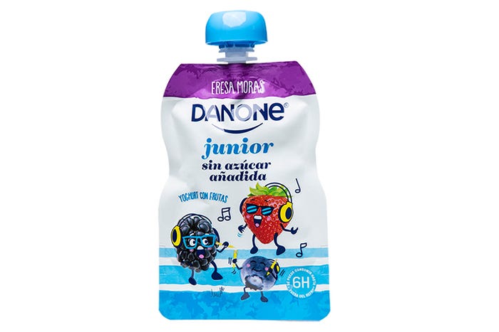 Cheerpack Danone shaped pouch