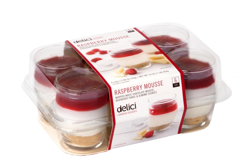 Decadent Delici dessert packaging designed for Costco