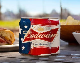 Budweiser dons patriotic packaging