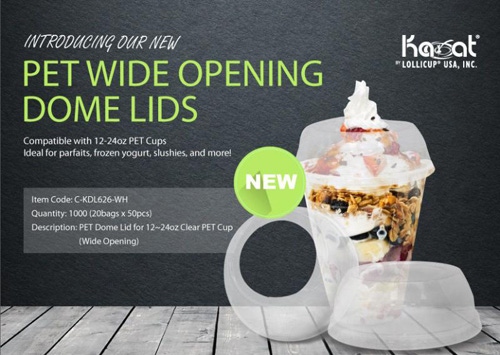 Karat responds to demand for wide-opening dome lid