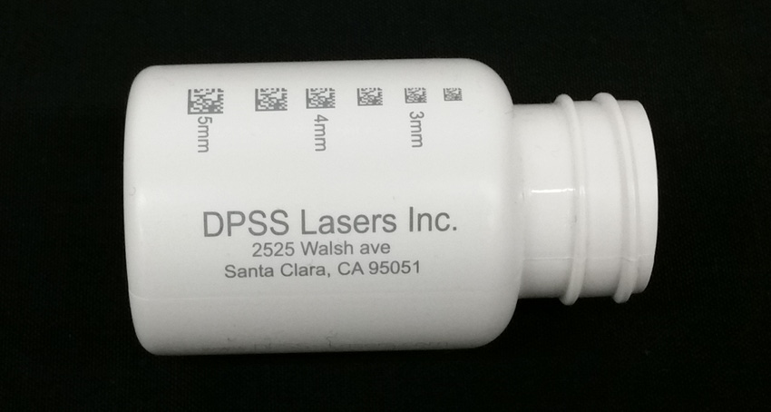 Laser codes show up on HDPE bottles