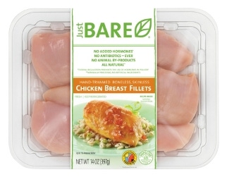 Chicken packaging bears humane certification label