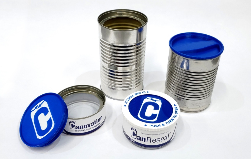 Innovation adds resealability to food and beverage cans