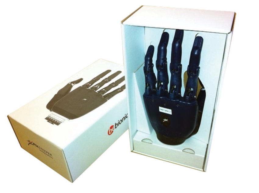Prosthetic limbs housed in handy new packaging