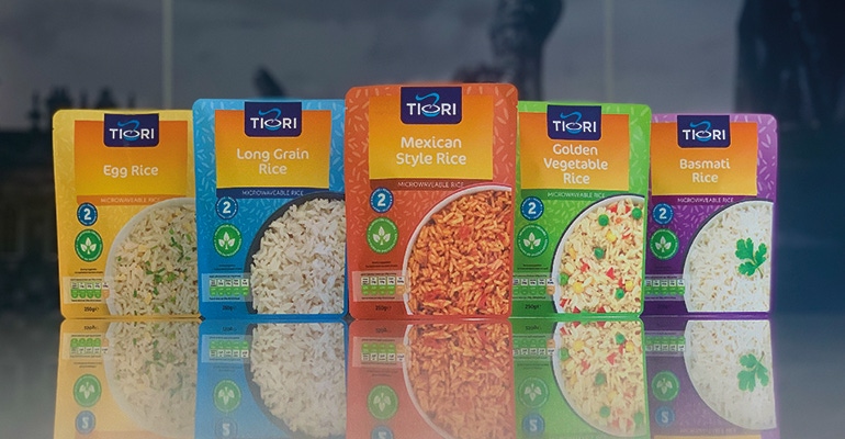 FEI Foods Tiori brand pouched rice and grain