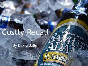 Boston Beer bottle recall costs more than expected