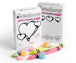 Sweethearts candy launches customizable packaging for kids