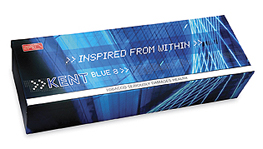 cigarette multipack Kent cigarette multipacks carton lights up with integrated electronics