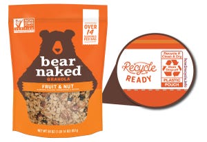 Kellogg’s Bear Naked cereal pouches embrace recyclability