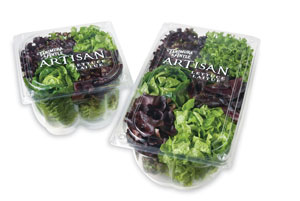 Lettuce on sale clamshell packaging