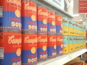 Campbell's soup pops into Warhol-inspired packaging