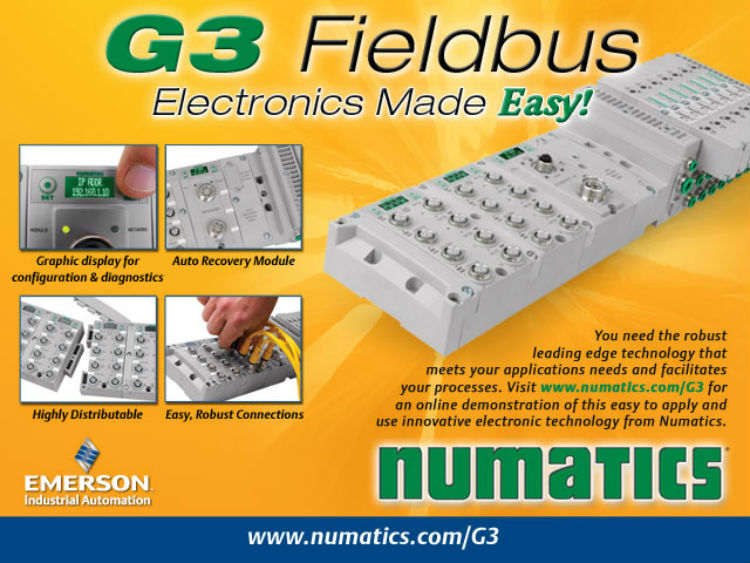 Numatics Introduces G3 Fieldbus Electronic Platform