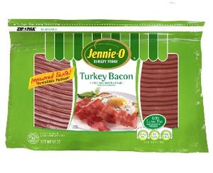 Turkey bacon packaging gobbles up health advantages