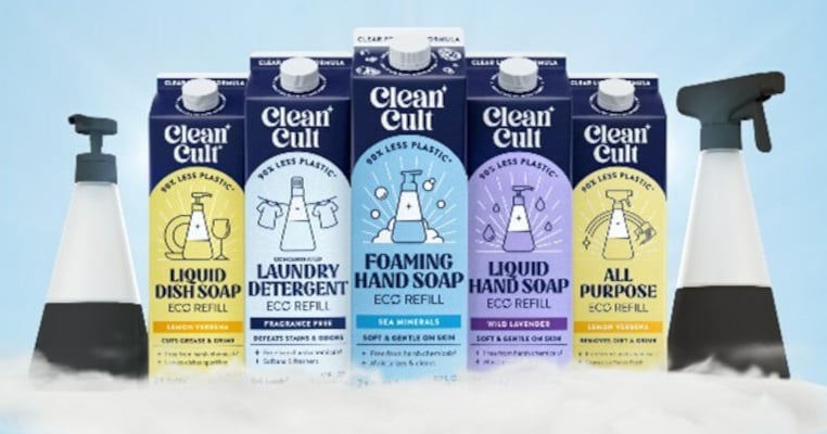 Real Clean Household Cleaners Expand into Walmart in Refill Cartons