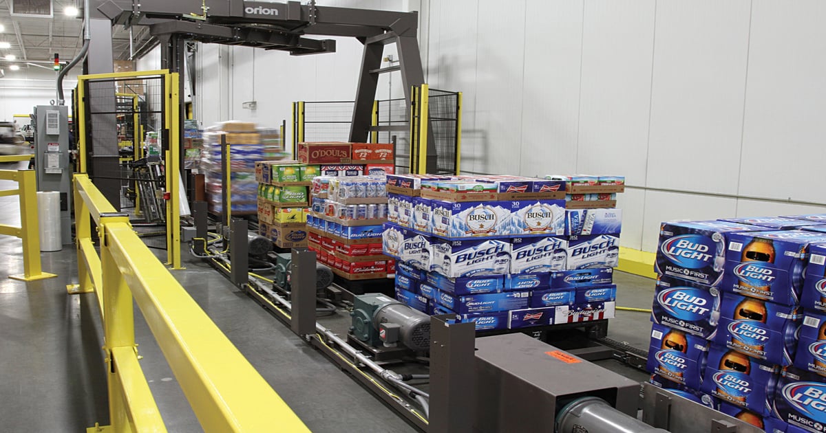 Beverage distributor streamlines unitizing operations