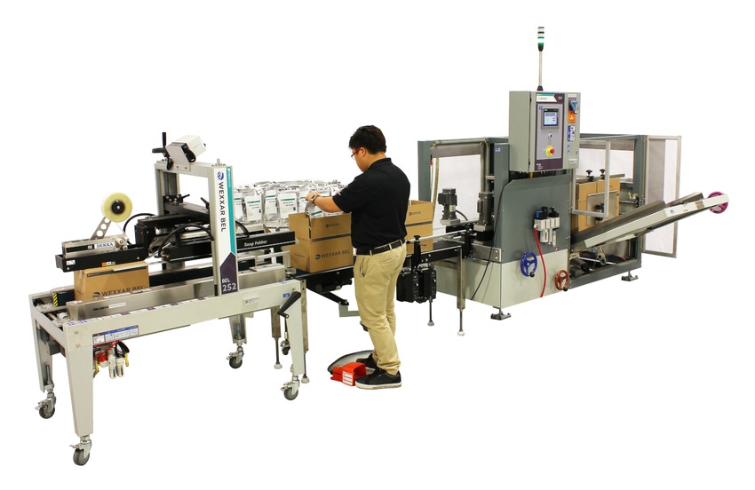 All-in-one case packaging system touts flexibility, top productivity