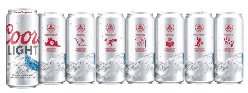 Molson Coors Canada uses beverage packaging to promote this summer’s Coors Light Games