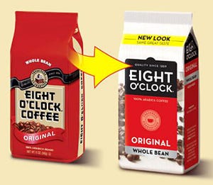 Packaging design: Eight O'Clock Coffee serves up new packaging