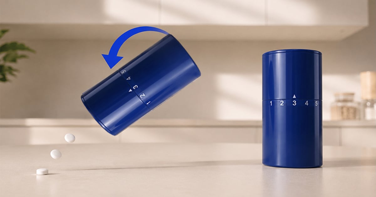 New Dosing Dispenser for Mints, Tablets, Supplements