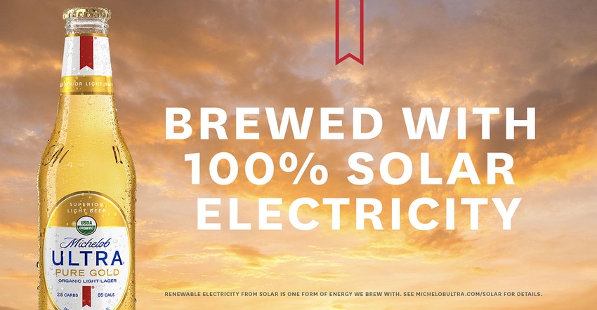 Michelob Pure Gold solar power