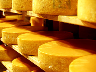 Edible codes for cheese
