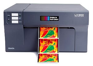 Inkjet color label printer