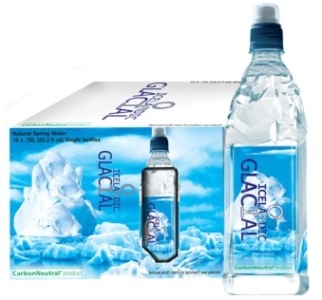 Distinctive design keeps water brand looking cool