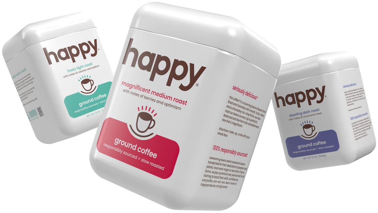 Happy Coffee Rdj Packaging Design: Standing Out & Fitting In