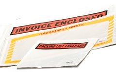 Biodegradability enhanced packing list envelopes