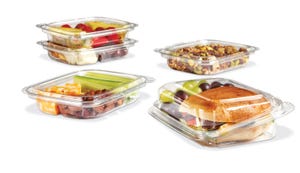 Recycled PET container offers versatility in food merchandising
