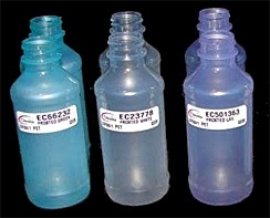 Packaging materials: Frosted PET bottles