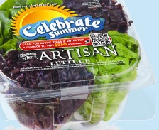 QR codes on lettuce packaging offer healthy, quick meal solutions