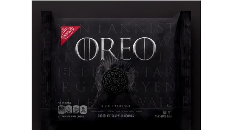 Oreo Game of Thrones package