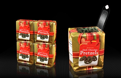 Holiday pretzels feature gift wrapped design on East Coast shelves